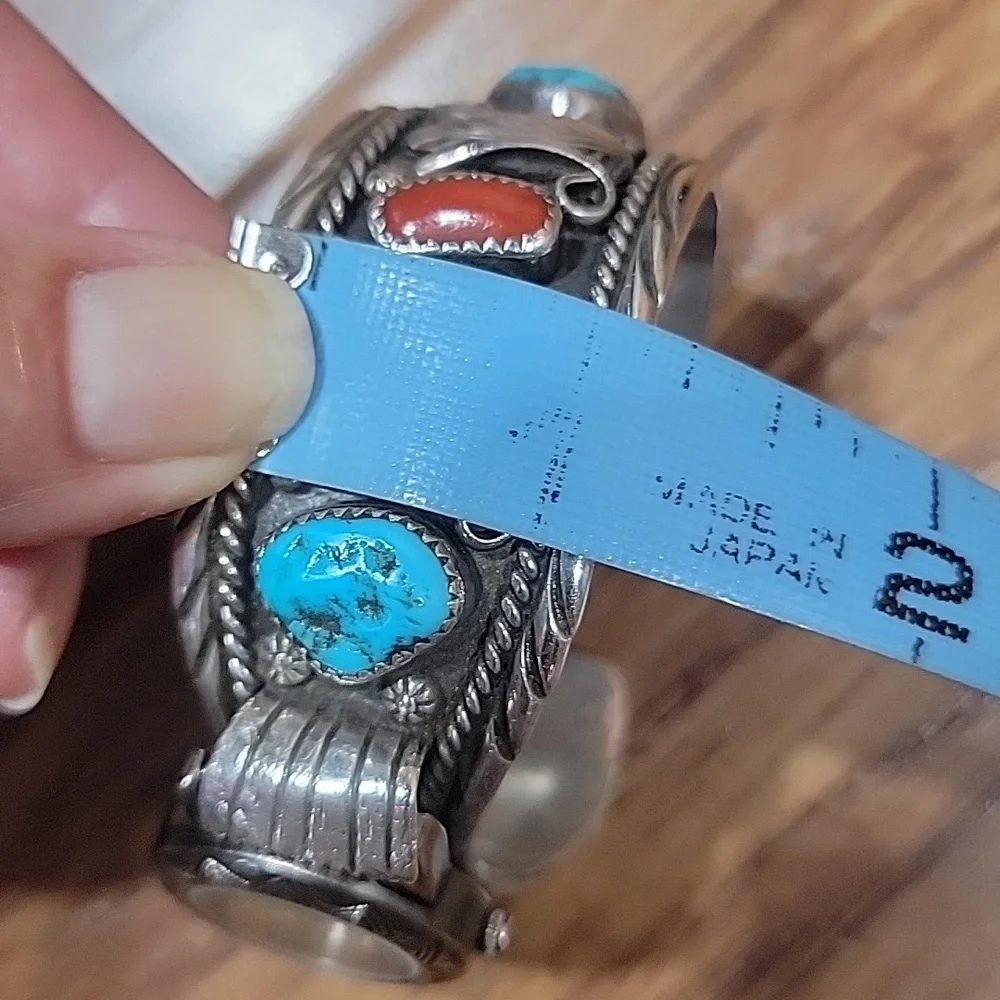 1950's Rare Navajo Sidewinder Cuff Bracelet Watch - Picture 12 of 16